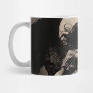 black female angel Mug